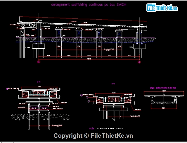 Bản vẽ autocad,thi công cầu,Biện pháp thi công,thi công cầu sắt,thi công cầu Non Nước